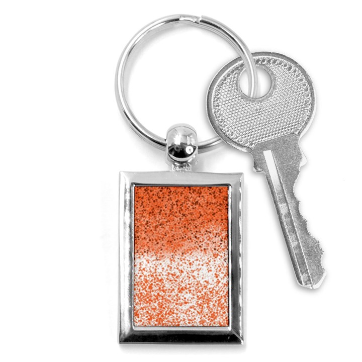 Scrapbook Orange Shades Key Chain (Rectangle)