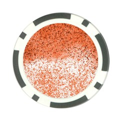 Scrapbook Orange Shades Poker Chip Card Guard