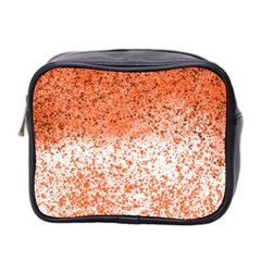 Scrapbook Orange Shades Mini Toiletries Bag (two Sides) by HermanTelo