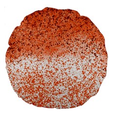 Scrapbook Orange Shades Large 18  Premium Round Cushions