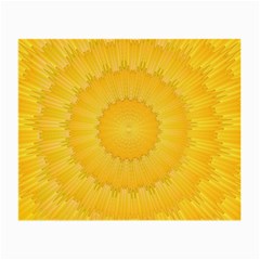 Wave Lines Yellow Small Glasses Cloth (2 Sides) by HermanTelo