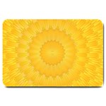 Wave Lines Yellow Large Doormat  30 x20  Door Mat