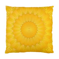 Wave Lines Yellow Standard Cushion Case (two Sides)