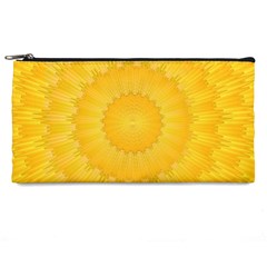 Wave Lines Yellow Pencil Cases by HermanTelo