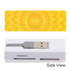 Wave Lines Yellow Memory Card Reader (stick)