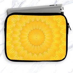 Wave Lines Yellow Apple Ipad 2/3/4 Zipper Cases by HermanTelo