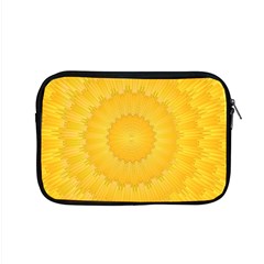 Wave Lines Yellow Apple Macbook Pro 15  Zipper Case by HermanTelo