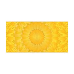 Wave Lines Yellow Yoga Headband