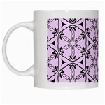 Texture Tissue Seamless Flower White Mugs Left