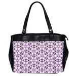 Texture Tissue Seamless Flower Oversize Office Handbag (2 Sides) Front