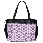 Texture Tissue Seamless Flower Oversize Office Handbag (2 Sides) Back