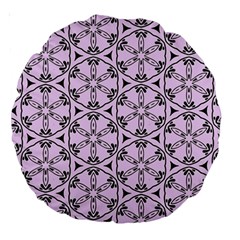 Texture Tissue Seamless Flower Large 18  Premium Round Cushions by HermanTelo