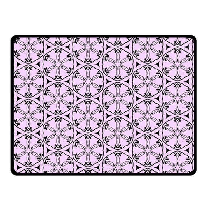 Texture Tissue Seamless Flower Double Sided Fleece Blanket (Small) 