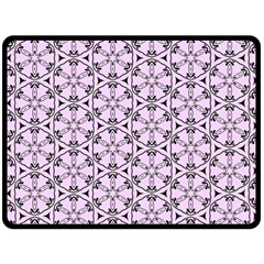 Texture Tissue Seamless Flower Double Sided Fleece Blanket (large)  by HermanTelo