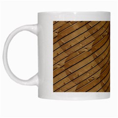 Wood Texture Wooden White Mugs by HermanTelo