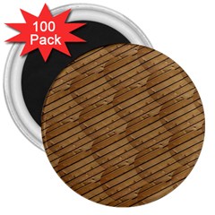 Wood Texture Wooden 3  Magnets (100 Pack) by HermanTelo