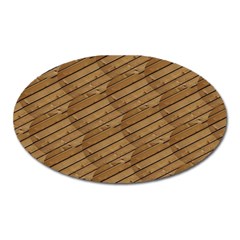 Wood Texture Wooden Oval Magnet by HermanTelo