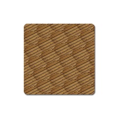 Wood Texture Wooden Square Magnet