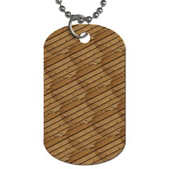 Wood Texture Wooden Dog Tag (two Sides)