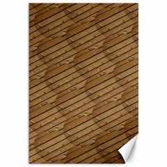 Wood Texture Wooden Canvas 12  X 18  by HermanTelo