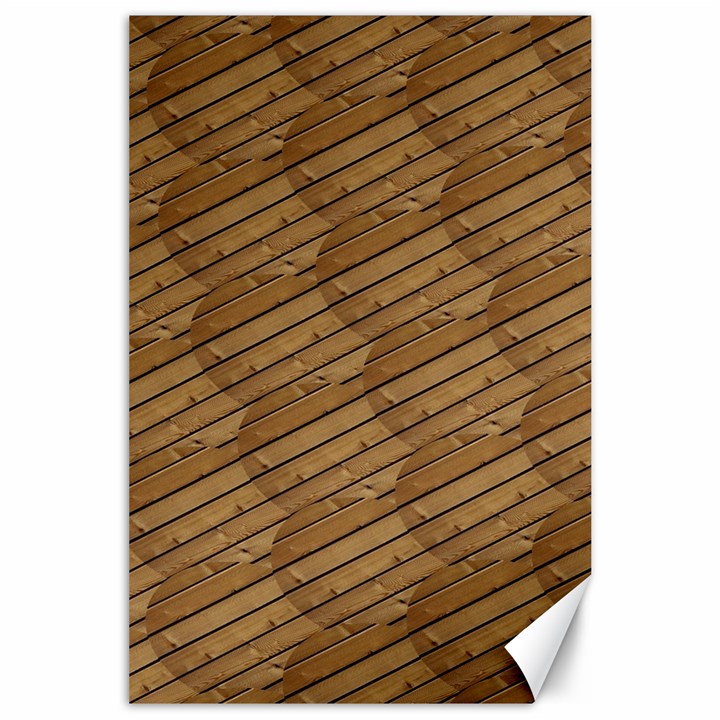 Wood Texture Wooden Canvas 24  x 36 