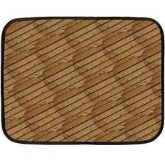 Wood Texture Wooden Fleece Blanket (mini)