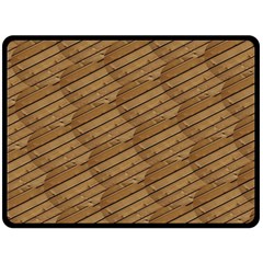 Wood Texture Wooden Fleece Blanket (large) 