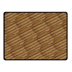 Wood Texture Wooden Fleece Blanket (small) by HermanTelo