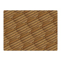 Wood Texture Wooden Double Sided Flano Blanket (mini) 