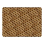 Wood Texture Wooden Double Sided Flano Blanket (Mini)  35 x27  Blanket Front