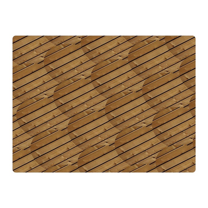 Wood Texture Wooden Double Sided Flano Blanket (Mini) 