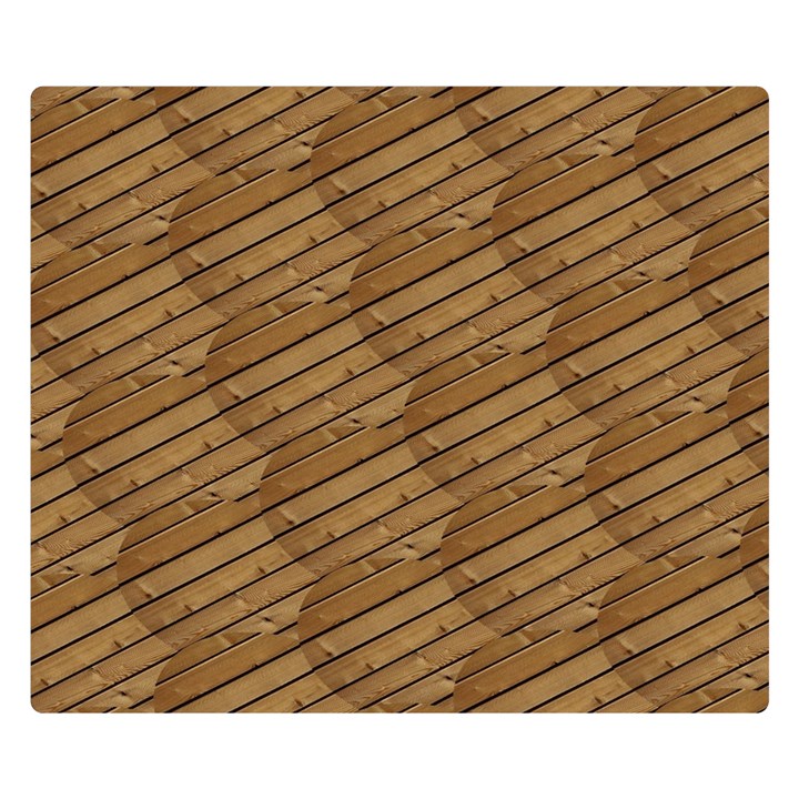 Wood Texture Wooden Double Sided Flano Blanket (Small) 