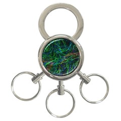 Shining Lines Light Stripes 3-ring Key Chain by HermanTelo