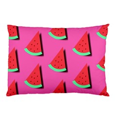 Fresh Watermelon Slices Pillow Case (two Sides) by VeataAtticus