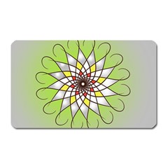 Mandala Model Figure Graphics Magnet (rectangular) by Pakrebo