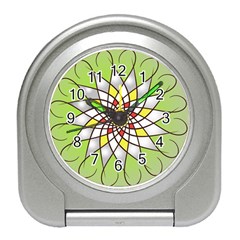 Mandala Model Figure Graphics Travel Alarm Clock by Pakrebo