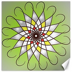 Mandala Model Figure Graphics Canvas 12  X 12  by Pakrebo