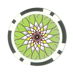 Mandala Model Figure Graphics Poker Chip Card Guard