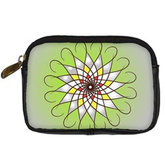 Mandala Model Figure Graphics Digital Camera Leather Case by Pakrebo