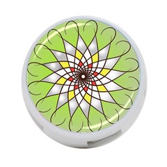 Mandala Model Figure Graphics 4-port Usb Hub (two Sides) by Pakrebo