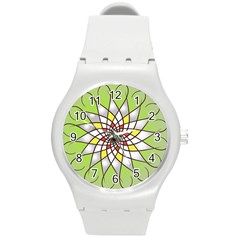 Mandala Model Figure Graphics Round Plastic Sport Watch (m) by Pakrebo