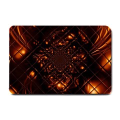 Fire Glass Fractal Small Doormat  by Pakrebo