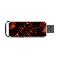 Fire Glass Fractal Portable Usb Flash (two Sides)