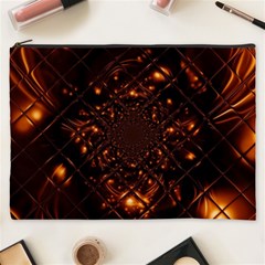 Fire Glass Fractal Cosmetic Bag (xxxl) by Pakrebo