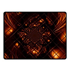 Fire Glass Fractal Double Sided Fleece Blanket (small)  by Pakrebo