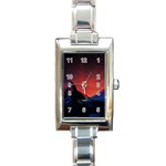 Matterhorn Switzerland Fantasy Aurora Rectangle Italian Charm Watch Front