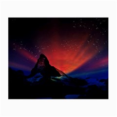 Matterhorn Switzerland Fantasy Aurora Small Glasses Cloth by Pakrebo