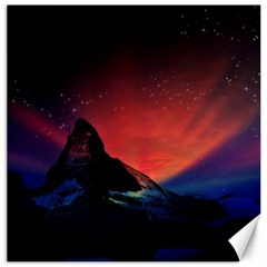 Matterhorn Switzerland Fantasy Aurora Canvas 16  X 16  by Pakrebo