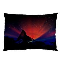 Matterhorn Switzerland Fantasy Aurora Pillow Case by Pakrebo