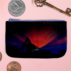 Matterhorn Switzerland Fantasy Aurora Large Coin Purse by Pakrebo